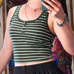 STRIPE TANK TOP CROP